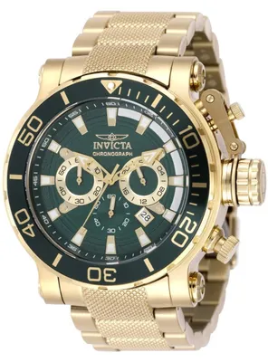 Obrázok produktu pre Invicta Coalition Forces 50230 Pánske Hodinky - Quartz Hnací Mechanizmus - Nerezová Oceľ so Zeleným Ciferníkom - 52 mm