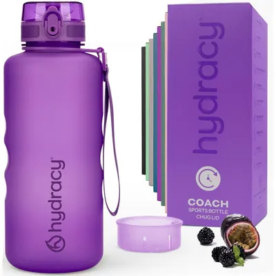 Produktbild von Trinkflasche mit Fruchteinsatz 2L BPA-frei Zeitmarkierung Auslaufsicher Berry Blue