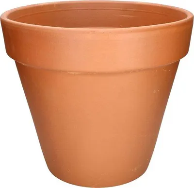 Produktbild von Blumentopf Terracotta mit Rand für Innen und Außen - Durchmesser 39 cm