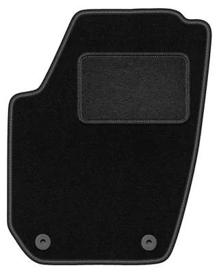 Obrázek produktu pro Velurový kobereček řidiče pro: Skoda Fabia II 2007-2014 (hatchback/kombi) – 1 ks, černý, na míru – Wielganizator LUX – verze W0830