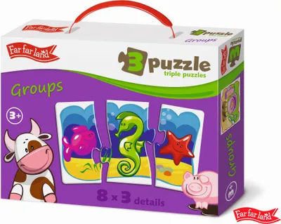 Obrázok produktu pre Far Far Land Puzzle trojice skupinky 8 obrázků
