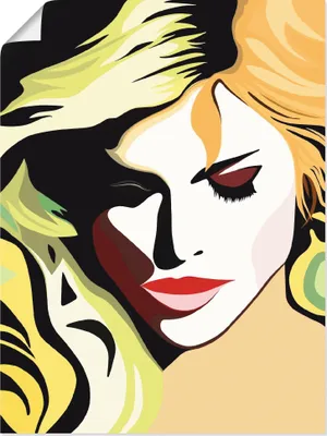 Produktbild von ARTland Poster Schöne Frau Größe: 30x40 cm