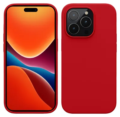 Produktbild von kwmobile Handyhülle für iPhone 14 Pro Hülle, für iPhone 14 Pro Case - Hülle Silikon - kabelloses Laden - Sweet Cherry