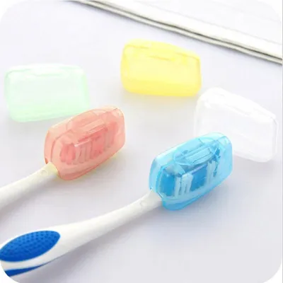 Imagen del producto de Fundas para cepillos de dientes | Protectores | para viajes | fundas | de varios colores | paquete de 5 unidades