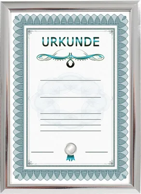 Produktbild von Dokument Bilderrahmen mit Klarglas Urkunde Foto Rahmen PS-1 Portraitrahmen Frame - Farbe: Silber | Format: 21x29,7 DIN A4