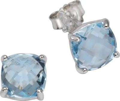 Produktbild von F Ohrstecker 925/- Sterling Silber Blautopas