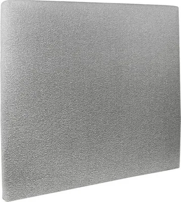 Produktbild von Kopfteil gepolstertes – grauer Bouclé-Stoff - 135 cm