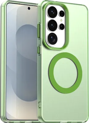 Immagine prodotto di Custodia MagSafe per cellulare Samsung Galaxy S26 Ultra, design Candy, custodia in TPU verde