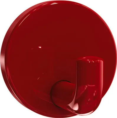 Produktbild von Hewi Einzelhaken 477.90.045 33 Polyamid Durchmesser 60mm rubinrot als Wandhaken - 477.90.045 33