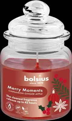 Produktbild von Bolsius Duftkerze im Glas true glow Ø 7,9 x 12,9 cm merry moments