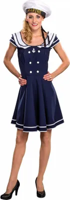 Produktbild von Damen Matrosenkleid Gr.  34/36Ohne Mütze! Germany100% Polyester