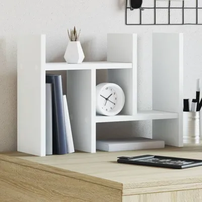 Produktbild von Maison Exclusive - Schreibtisch-Organizer Weiß 34,5x15,5x35,5 cm Holzwerkstoff