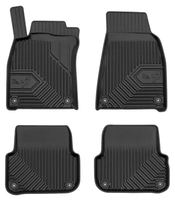 Productafbeelding van Rubberen automatten voor Audi A6 C6 2004-2006 – 4-delig, zwart, op maat