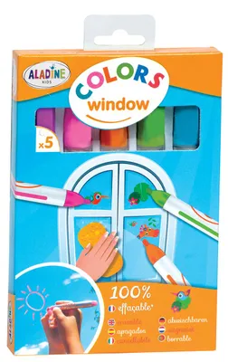 Zdjęcie produktu dla ALADINE 5 flamastrów flamastry do malowania kolorowania rysowania dla maluchów