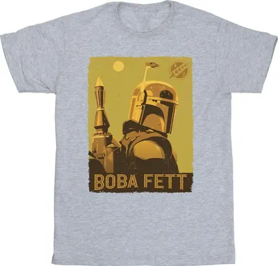 Produktbild von Star Wars - "The Book Of Boba Fett Planetary Stare" T-Shirt für Herren BI44929 (XXL) (Grau)
