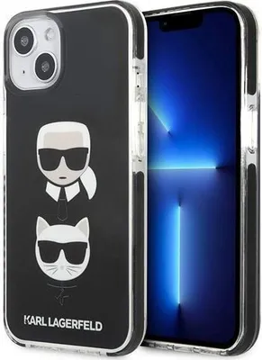 Produktbild von Fall Karl Lagerfeld Karl&Choupette Kopf Na Iphone 13 - Czarne