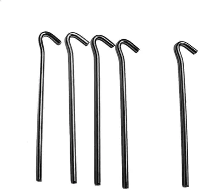 Immagine prodotto di 5x picchetti triangolari per tende, circa 23 cm x Ø 7 mm, zincati