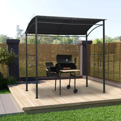 Zdjęcie produktu dla The Living Store BBQ-Pavillon 215x150x220 cm Anthrazit Stahl