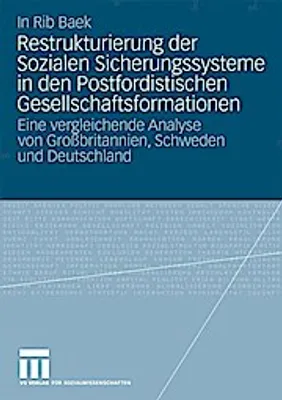 Obrázek produktu pro Restrukturierung der Sozialen Sicherungssysteme in den Postfordistischen Gesellschaftsformationen