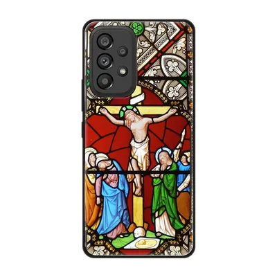 Produktbild von König Design Hülle kompatibel mit Samsung Galaxy A53 5G Kunststoff Soft Handyhülle - Handy Case Kreuzigung