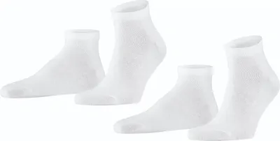 Produktbild von FALKE Happy heren enkelsokken (2-pack), wit (white)