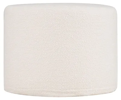 Productafbeelding van Ronde poef/voetbank, 45x35 cm, met schuimvulling, beige kleur