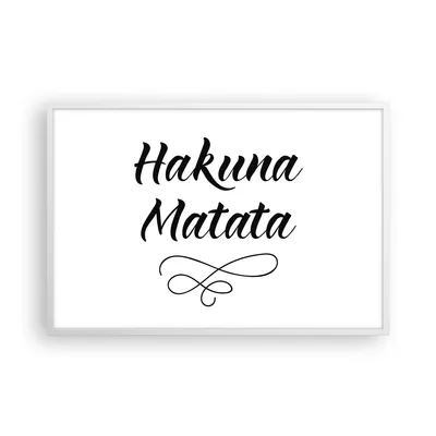 Produktbild von Gerahmtes Poster - Weißer Rahmen - Hakuna Mama Maxim - 91,5x61 cm - Wand Bild - Wanddeko - Wandbilder - Kunstposter - Wandposter - Bilderrahmen - Bilder - Kunstdruck - Wandbild - P2WAA91x61-4248