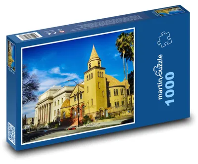 Obrázok produktu pre Puzzle 1000 Historický kostol a ulica - martinpuzzle