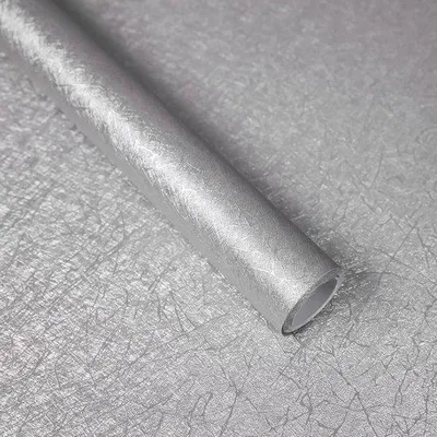 Immagine prodotto di Grigio 60 cm x 500 cm Pellicola autoadesiva impermeabile con effetto goffrato in seta OPACA per decorazione
