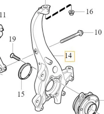 Zdjęcie produktu dla VOLVO S60 III V60 II Przednia lewa zwrotnica OE