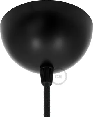 Immagine prodotto di Creative-Cables Kit rosone semisferico in Metallo Verniciato - Nero