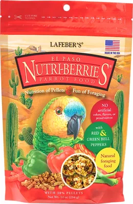 Immagine prodotto di Lafeber NutriBerries El Paso - Mangime speziato con verdure a forma di palline per pappagalli di taglia grande e media 284g