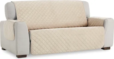 Produktbild von Velours-Sofabezug 180 cm + Silikonnoppen, rutschfest, Schutz, Tagesdecke, Kapuze