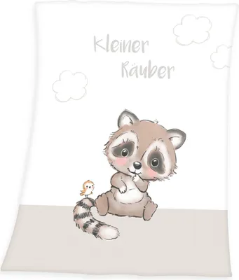 Produktbild von Kleiner Räuber Soft-Peachdecke / 75x100 cm