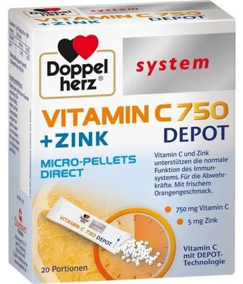 Produktbild von DOPPELHERZ Vitamin C 750 Depot system Pellets