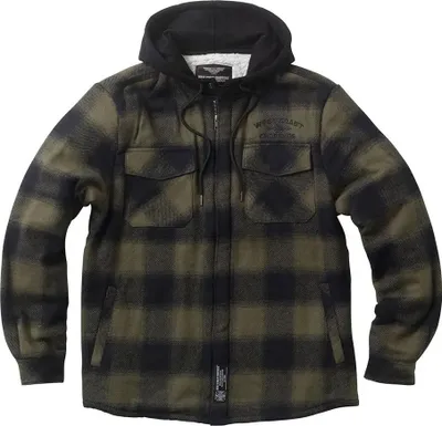 Image de West Coast Choppers Hell Bent Flannel Veste à capuche Noir XL Hommes Noir XL