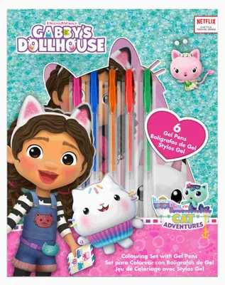 Produktbild von Gabby´s Dollhouse Aktivitätsheft Mit Gelstiften Rosa Rosa One Size