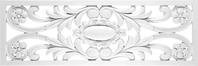 Produktbild von 1 Ornament | Relief | Wand | Dekor | Polyurethan| stoßfest | 1056x360mm | Hexim | FR8332 B