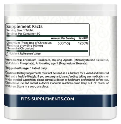 Produktbild von Chrom 500 µg, 90 Tabletten