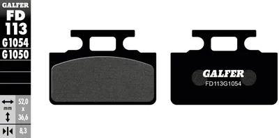 Obrázek produktu pro Plaquettes de frein Galfer SEMI METAL