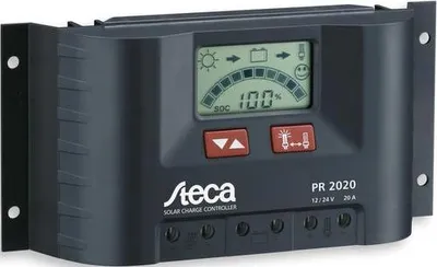 Zdjęcie produktu dla STECA ELEKTRONIC Solarny regulator ładowania 12 V, 24 V 20 A Steca PR 2020