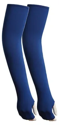 Immagine prodotto di Maniche protettive unisex, con protezione UV, effetto rinfrescante, lunghezza 53 cm, realizzate in poliestere/Spandex, colore zaffiro