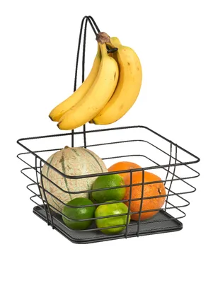 Produktbild von Zeller obstschale mit bananenaufhänger - Schwarz