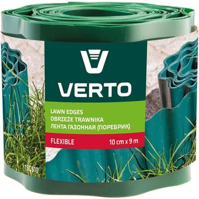Zdjęcie produktu dla VERTO Obrzeże do trawników 10 cm x 9 m, zielone