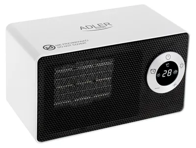 Zdjęcie produktu dla Adler | AD 7746 | Ceramic fan heater | 1000 W | Number of power levels 2 | White