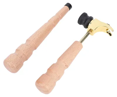 Produktbild von Vertechnk Gitarrenreparaturwerkzeug: Bundhammer, Stegstiftzieher, multifunktionales Instrumentenbauer-Set zum Einstellen des Sattels, tragbares Werkzeug zur Gitarrenpflege