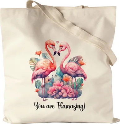 Produktbild von You Are Flamazing Jutebeutel Valentinstag Freundin Freund Süß Geschenkidee Paar Liebe Couple Jahrestag Baumwolle