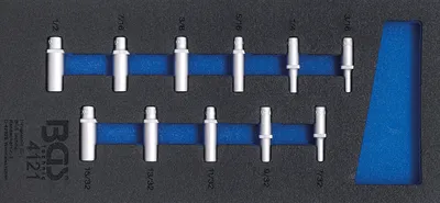 Zdjęcie produktu dla BGS technic Tool Tray 1/3: Sockets, 450 mm, 450 g
