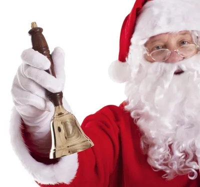 Produktbild von Große Nikolausglocke aus Messing mit Holzgriff
