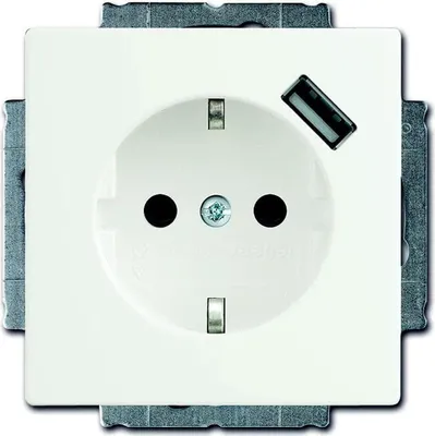 Produktbild von Busch-Jaeger SCHUKO-USB-Steckdose Future Linear studioweiß, 1 Stk.